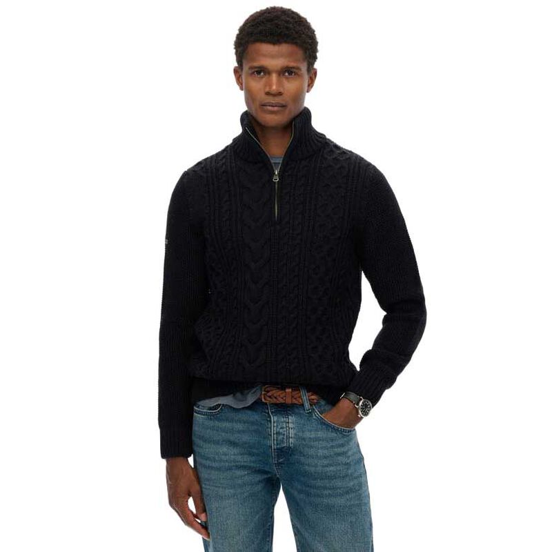 Superdry Jacob Cable Knit Half Zip image number 0